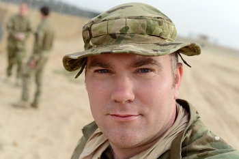 Corporal Si Longworth in Afghanistan